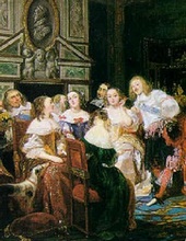 Joseph-Nicolas Robert-Fleury - Une lecture chez Madame de Sévigné (1833)