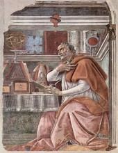 Sandro Botticelli - Saint Augustin dans son cabinet de travail (1480)