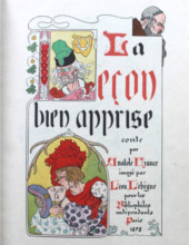 La Leçon bien apprise, illustration de Léon Lebègue (1898)
