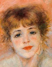 Auguste Renoir - La Rêverie, Portrait de Jeanne Samary - émile zola