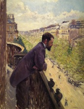 Gustave Caillebotte - L'Homme au balcon