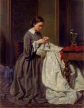 Charles Baugniet - La Couturière (1858)