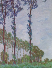 Claude Monet - Peupliers (effet de vent)