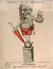 Commune de Paris, caricature de Thiers