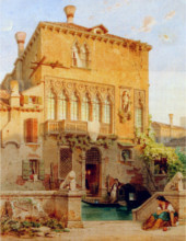 Eduard Gerhardt - Venise, maison de la famille Moro (1867)