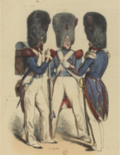Gardes nationaux vers 1840
