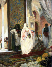 Georges Jules Victor Clairin - Entrant au harem (1870)