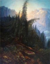 Gustave Doré - Paysage de montagne (ca. 1870)