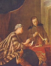 Jean Siméon Chardin - Une femme occupée à cacheter une lettre