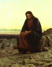 Jesus Christ au desert par Ivan Kramskoy 1872