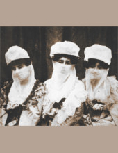 Marie Lera et les sœurs Zennour et Nouriye, à la légation de Belgique de Constantinople, en 1904
