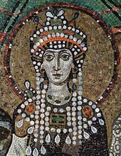 Théodora, mosaïque de la basilique Saint-Vital de Ravenne