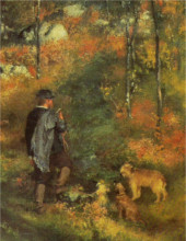 Pierre-Auguste Renoir - Le Peintre Jules Le Cœur dans la forêt de Fontainebleau