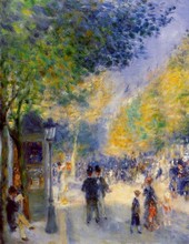 Pierre Auguste Renoir - Les grands boulevards 1875