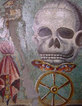 Pompei Mosaique romaine - Memento Mori