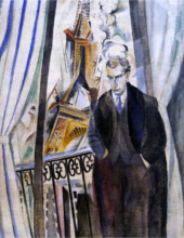 Robert Delaunay - Portrait du poète Philippe Soupault