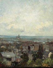 Vincent Van Gogh - Vue des toits de Paris depuis Montmartre - émile souvestre