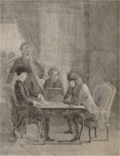 Voltaire jouant aux dames avec l'abbé Adam