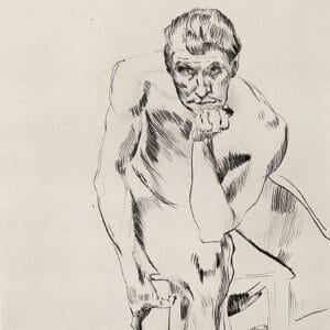 Lovis Corinth - Homme pensant (1912)