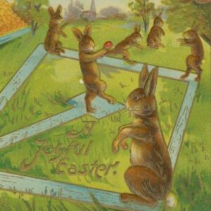 A Joyful Easter, carte postale américaine (début XXe)