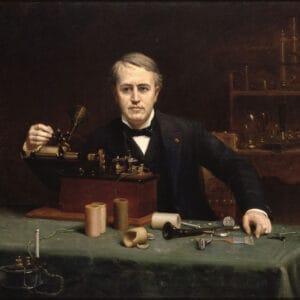 Abraham Archibald Anderson - Portrait de Thomas Alva Edison (1890)