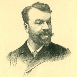 Adolphe Lalauze - Portrait de Gabriel Vicaire (fin XIXe siècle)