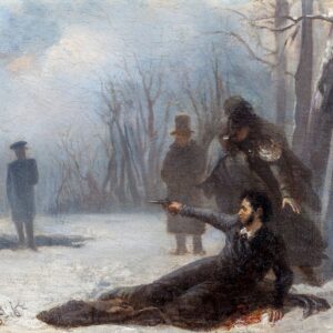 Adrian Volkov - Le duel entre Alexandre Pouchkine et Georges d'Anthès, en janvier 1837 (1869)