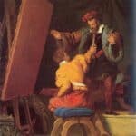 Alexandre Evariste Fragonard - L Aretin dans l atelier du Tintoret
