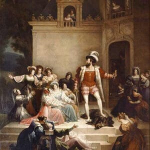 Alexandre Menjaud, François Ier tuant le sanglier (1827)