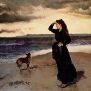 Alfred Emile Stevens - Adieu au front de mer (1891)
