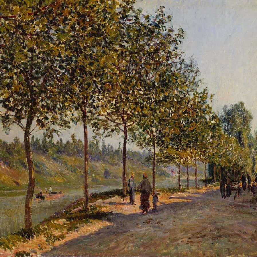 Alfred Sisley - Matin de juin à Saint-Mammès (1884)