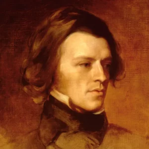 Alfred Tennyson par Julia Margaret Cameron, portrait peint par Samuel Laurence (1840)