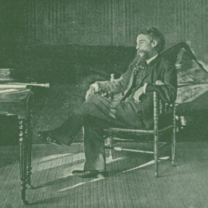 Alphonse Daudet dans son pavillon (fin XIXe siècle)