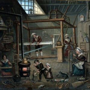 Alexis, Intérieur d’un atelier de canut de la montée des Epies (XIXe)
