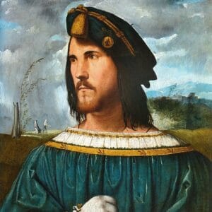 Altobello Melone - Portrait d'un gentilhomme, ou Cesare Borgia (entre 1515 et 1520)
