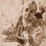 Anders Zorn, Portrait d'Anatole France