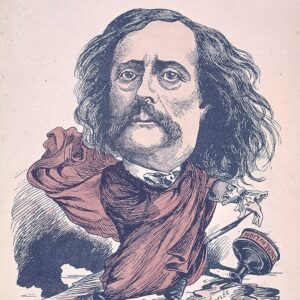 André Gill - Portrait de Jules Barbey d'Aurevilly