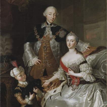 Anna Rosina Lisiewska - Pierre le grand et Catherine de Russie