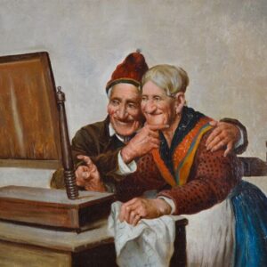 Anonyme, un vieux couple heureux