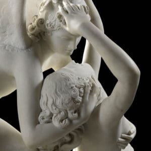 Antonio Canova - Amour (Éros) et Psyché, 1787-1793, Détail. Musée du Louvre, Paris.