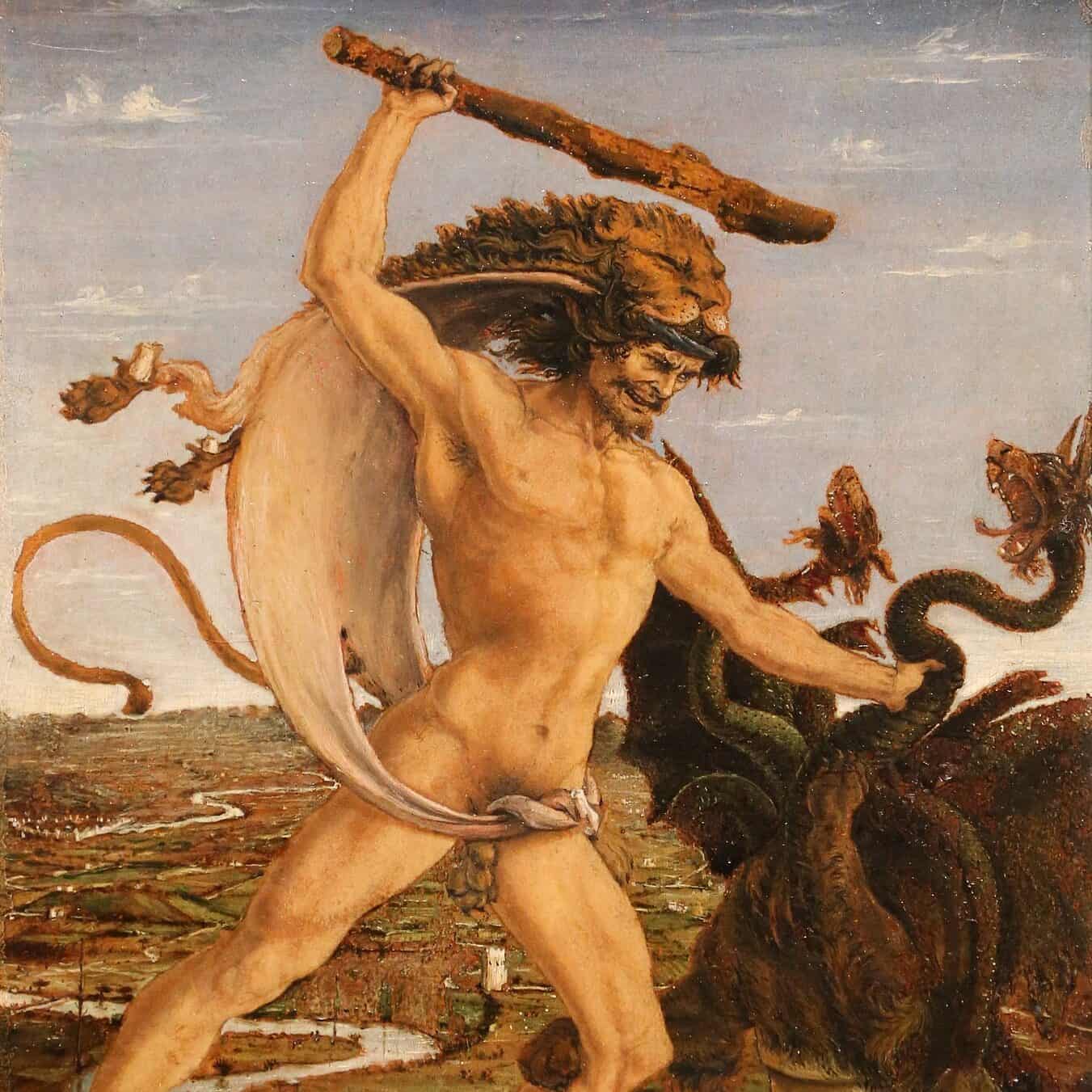 Antonio del Pollaiuolo - Hercule et l'hydre (1475)