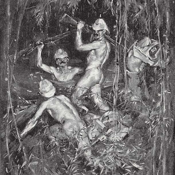 Archibald Standish Hartrick - illustration de La Prise de Lungtungpen (1896)