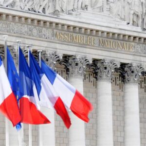 Assemblée Nationale et drapeaux français