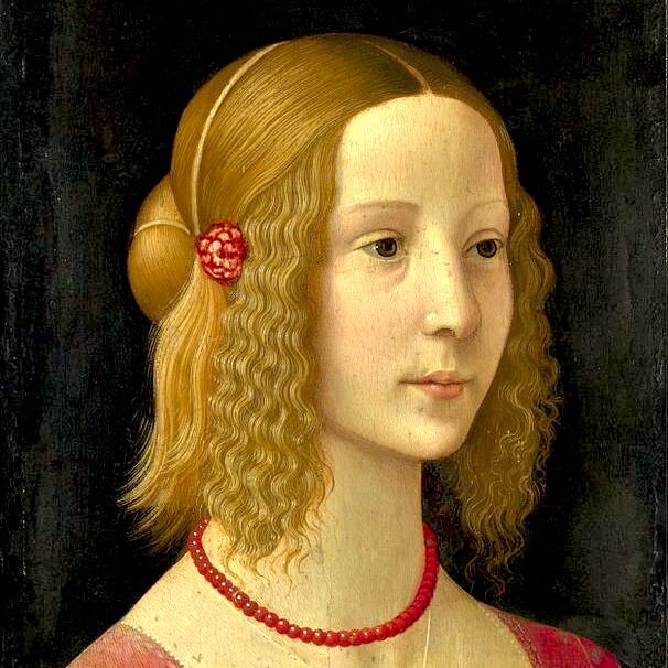 Atelier de Domenico Ghirlandaio - Portrait d'une jeune femme (vers 1490)