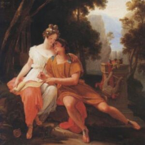 Auguste Vinchon - Properce (Propertius) et Cynthia à Tivoli