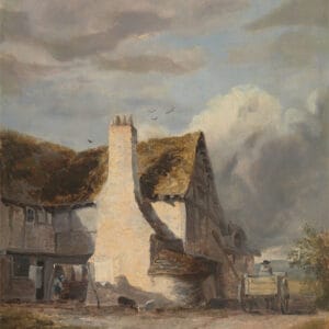 Augustus Wall Callcott - Cottage by a country lane