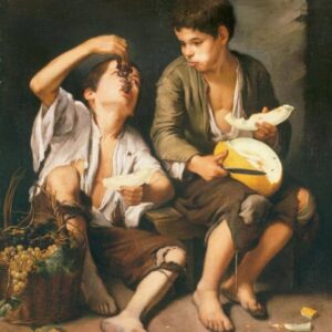 Bartolomé Esteban Perez Murillo - Le Mangeur de melon et de raisin (1650)