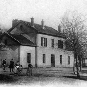 Bâtiment voyageurs de la gare de Granges dans les Vosges (début 1900)