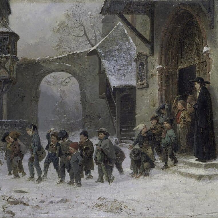 Benjamin Vautier, Scène de neige (185?)