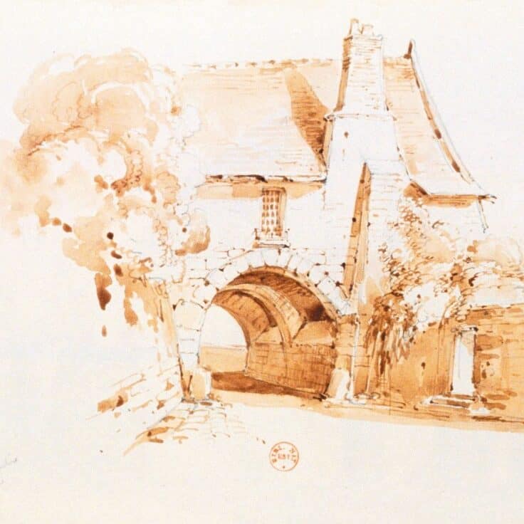 Bergeron - Porte Rouline, à Tours (1832)